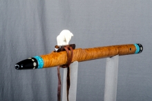 Brown Mallee Burl Native American Flute, Minor, Mid A-4, #N21J (1)